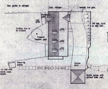 Sketch plan of mill after proposed alterations in 1976